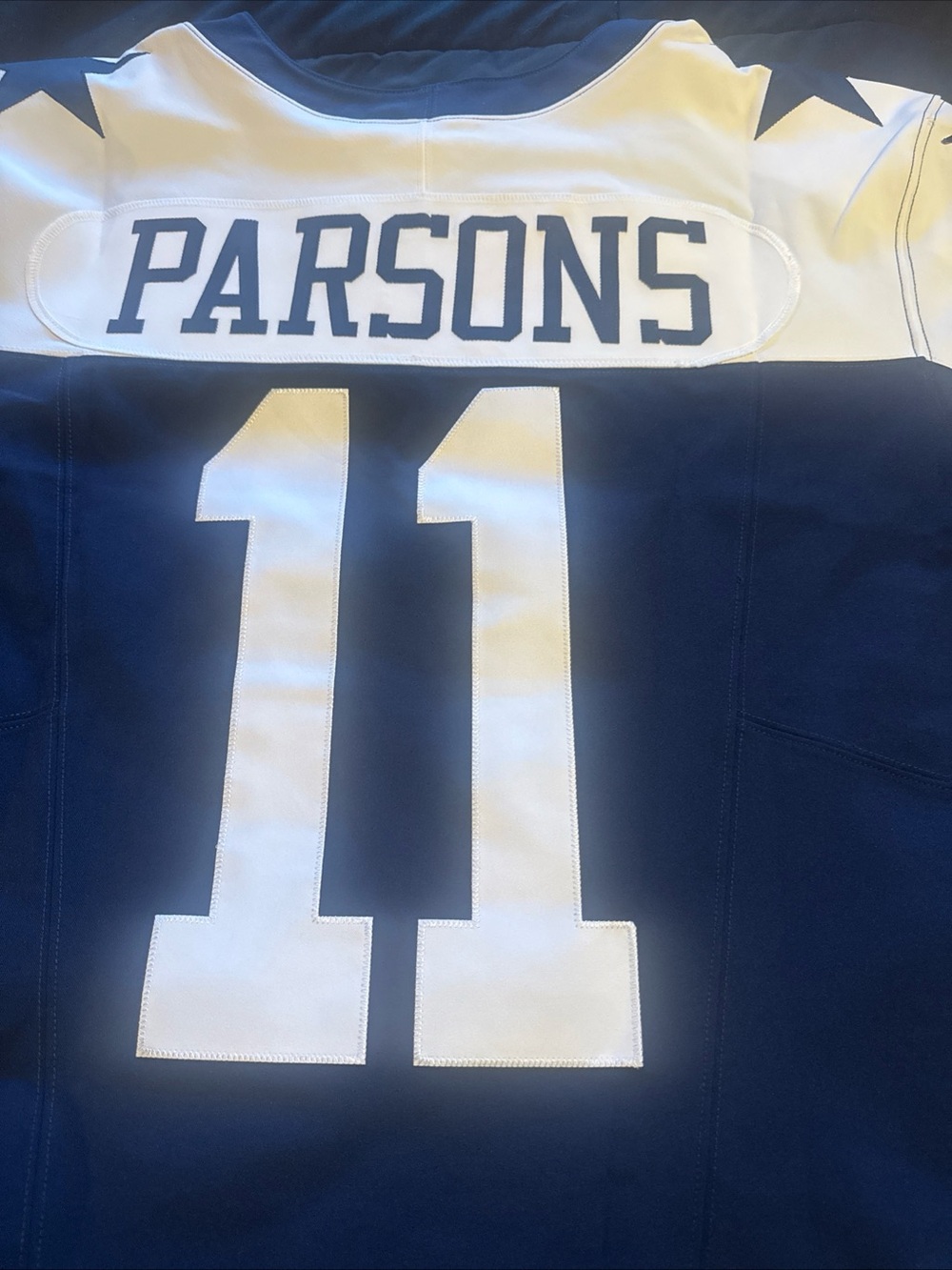 NFL  Navy and White Parsons #11 Jersey size xl